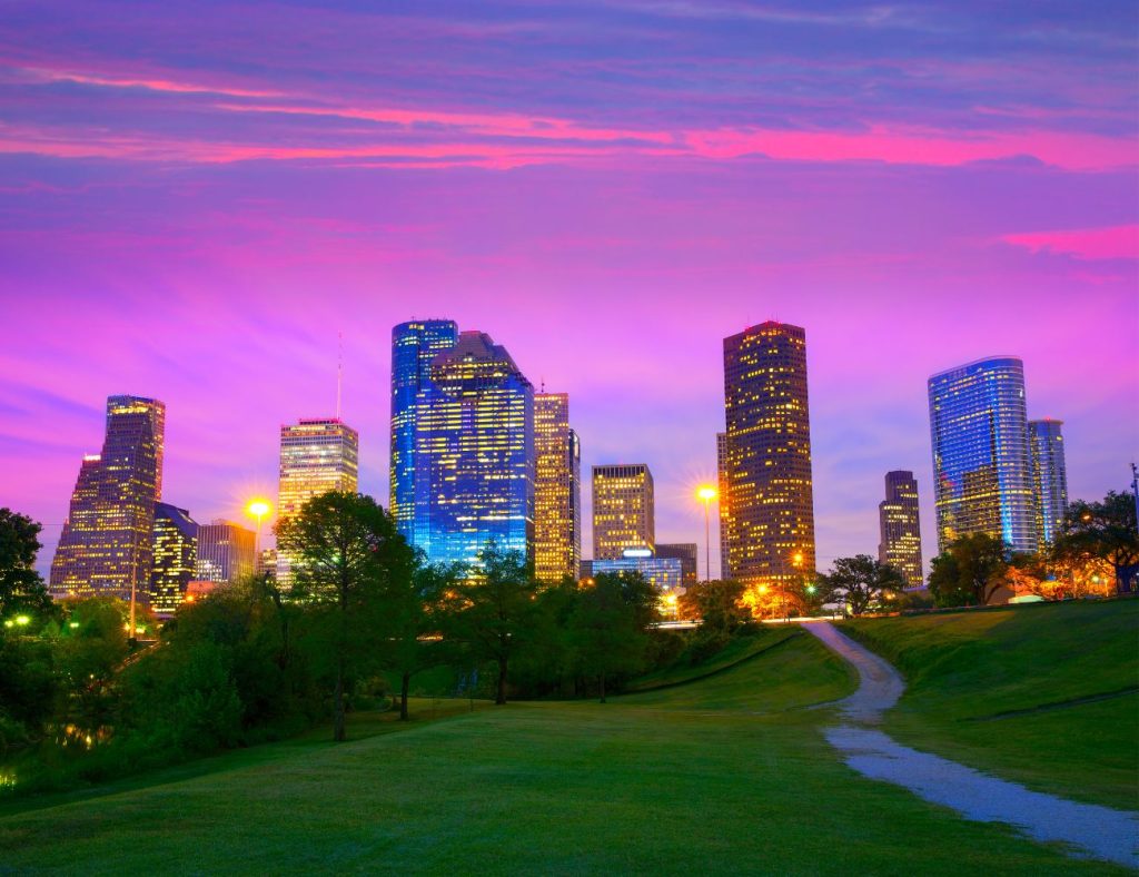 Houston Sky Line at dusk