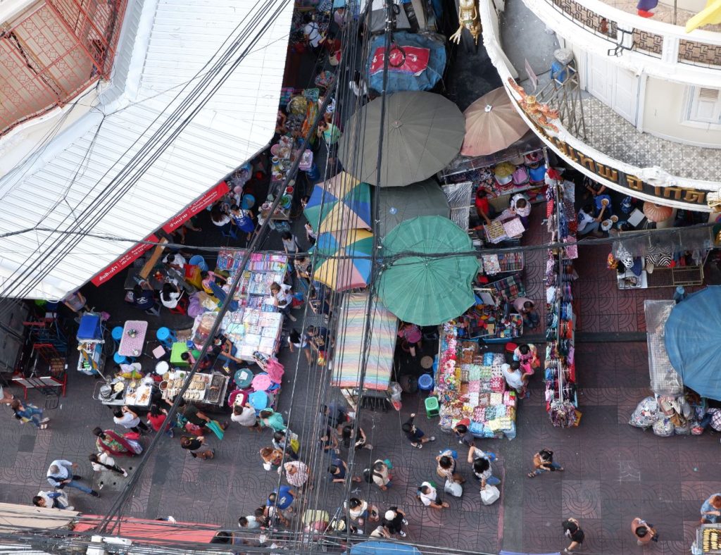 Sampeng Street Thailand Top view