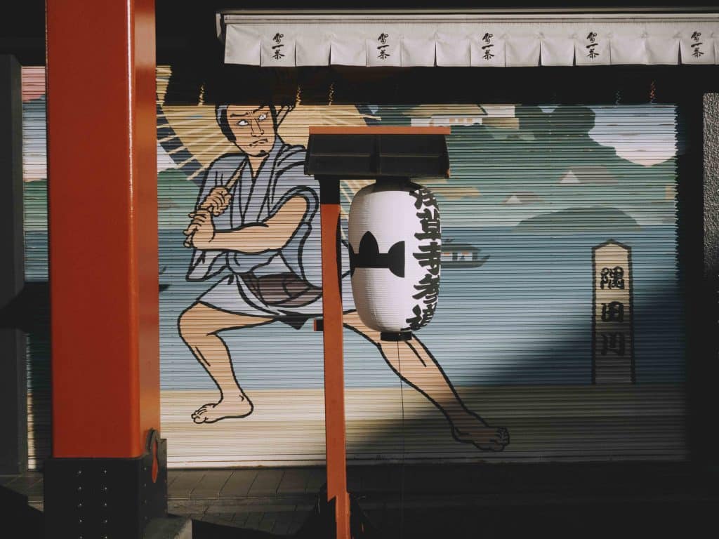 Asakusa - Japan - traditional murals