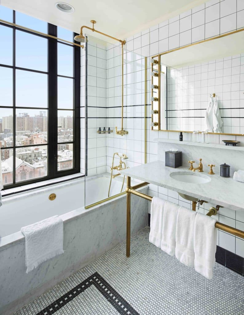 Ludlow Hotel - New York City - interior -Studio Mini Bathroom